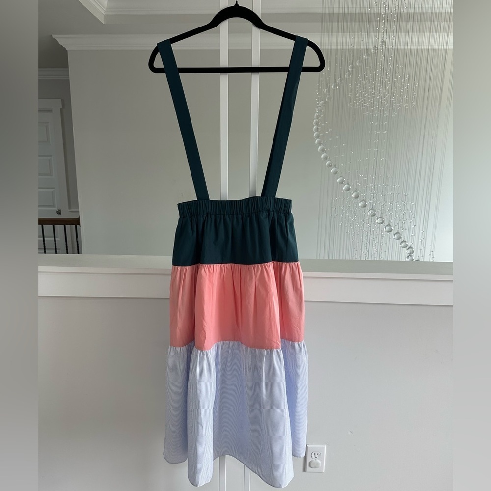 Anthropologie English Factory Colorblock Suspender Dress
